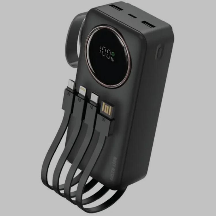 پاور بانک فست شارژ گرین لاین مدل Power Pulse GL-PX13 PD QC3.0 22.5W ظرفیت 30000 میلی آمپر ساعت