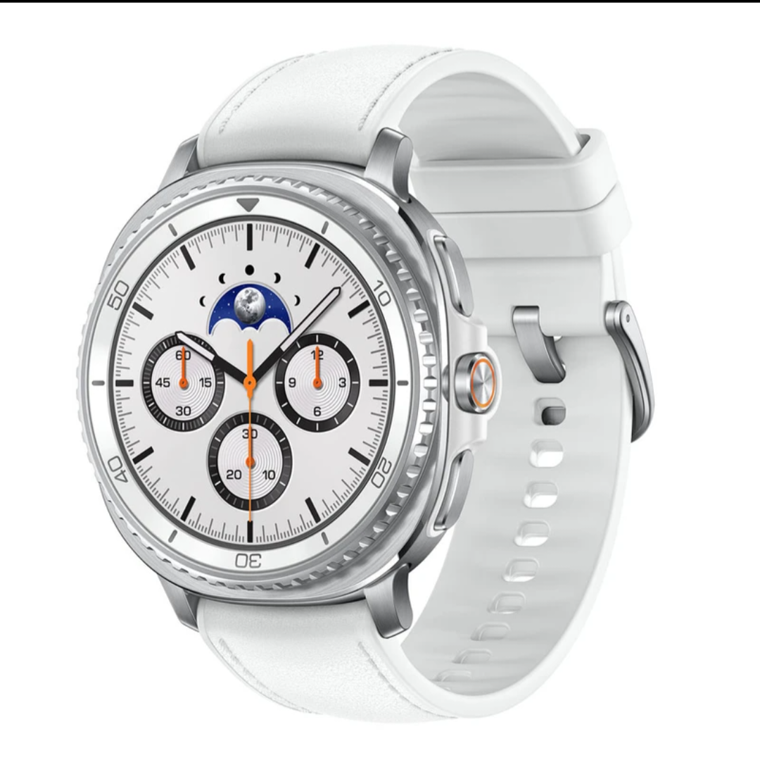 ساعت هوشمند سامسونگ مدل Galaxy Watch 8 Classic SM-L500(سفید-بند چرم)