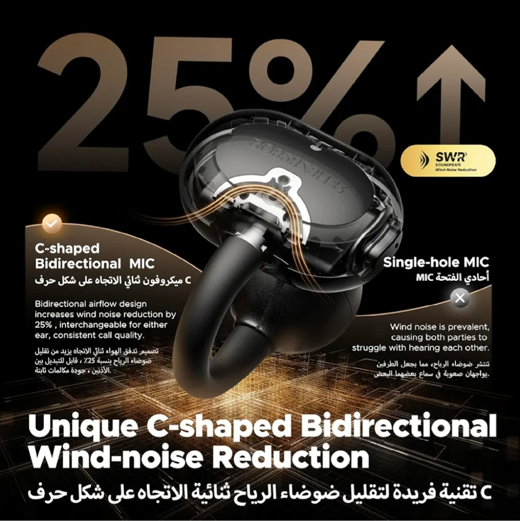 هدفون کلیپسی تو گوشی Sound Peats Pop.نسخه بلوتوث 5.4. قابلیت حذف نویز