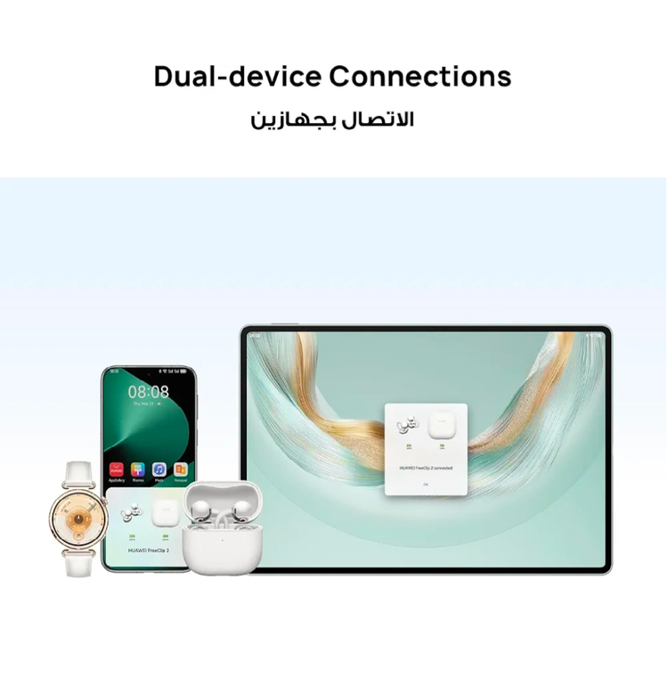هدفونهای کلیپسی هواوی FreeClip 2، طراحی پل C ایری